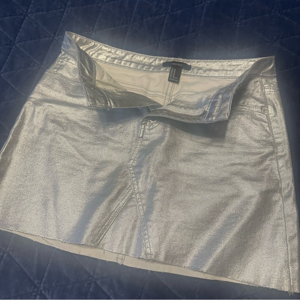 Forever 21 silver skirt.